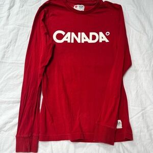 Red Canada Long Sleeve Shirt